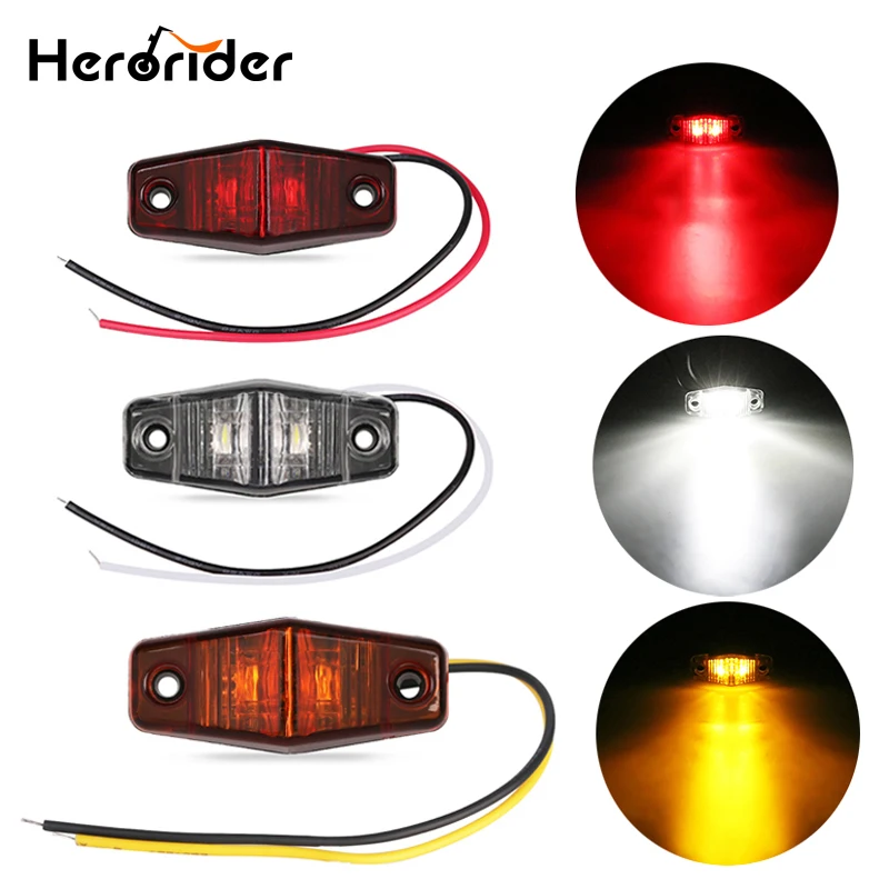 

LED Side Marker Light Clearance Lamp 12V 24V E-marked Car Truck Trailer BUS Rear lamp external Lights Parking lights