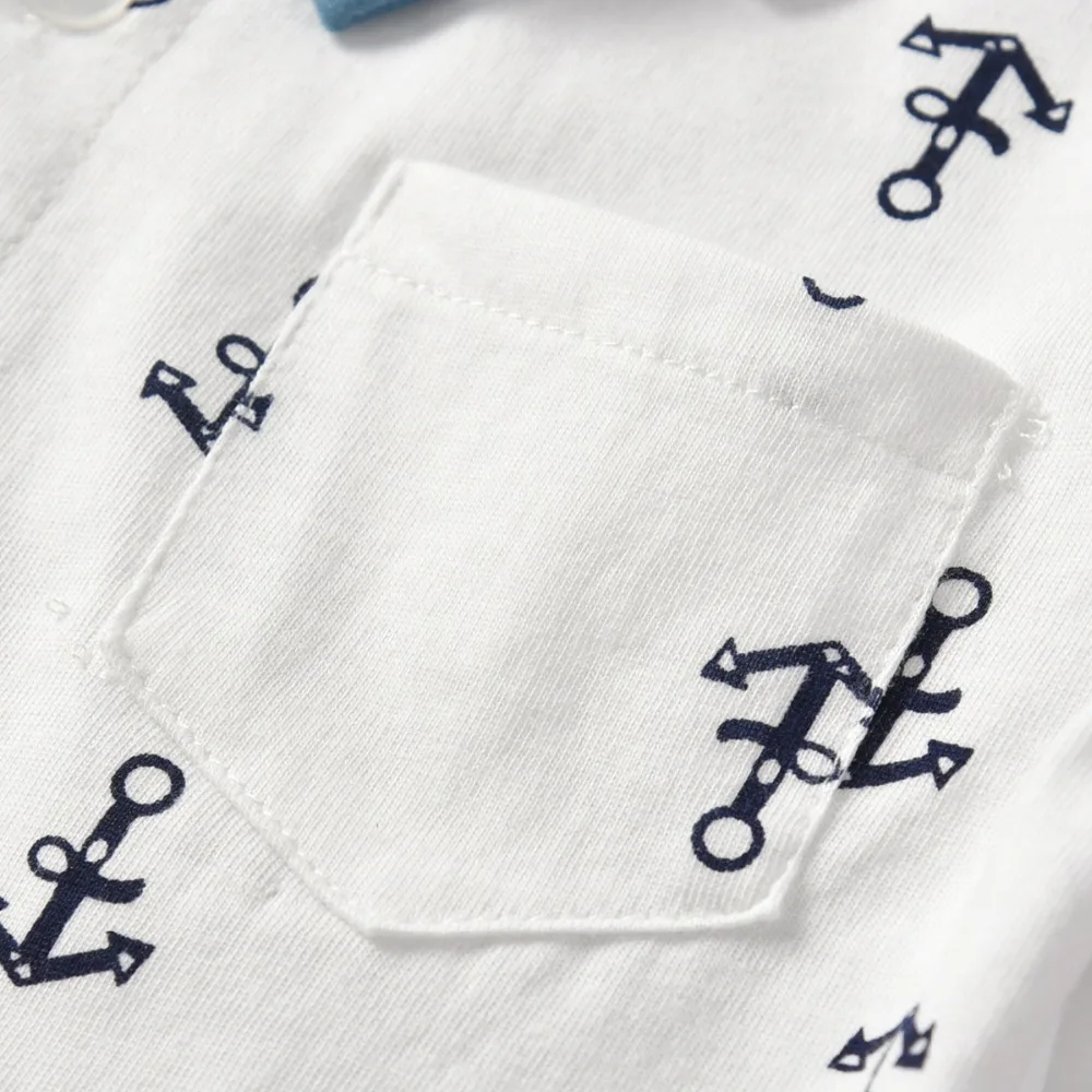 Комплект одежды для новорожденных мальчиков лето 2019 рубашка с