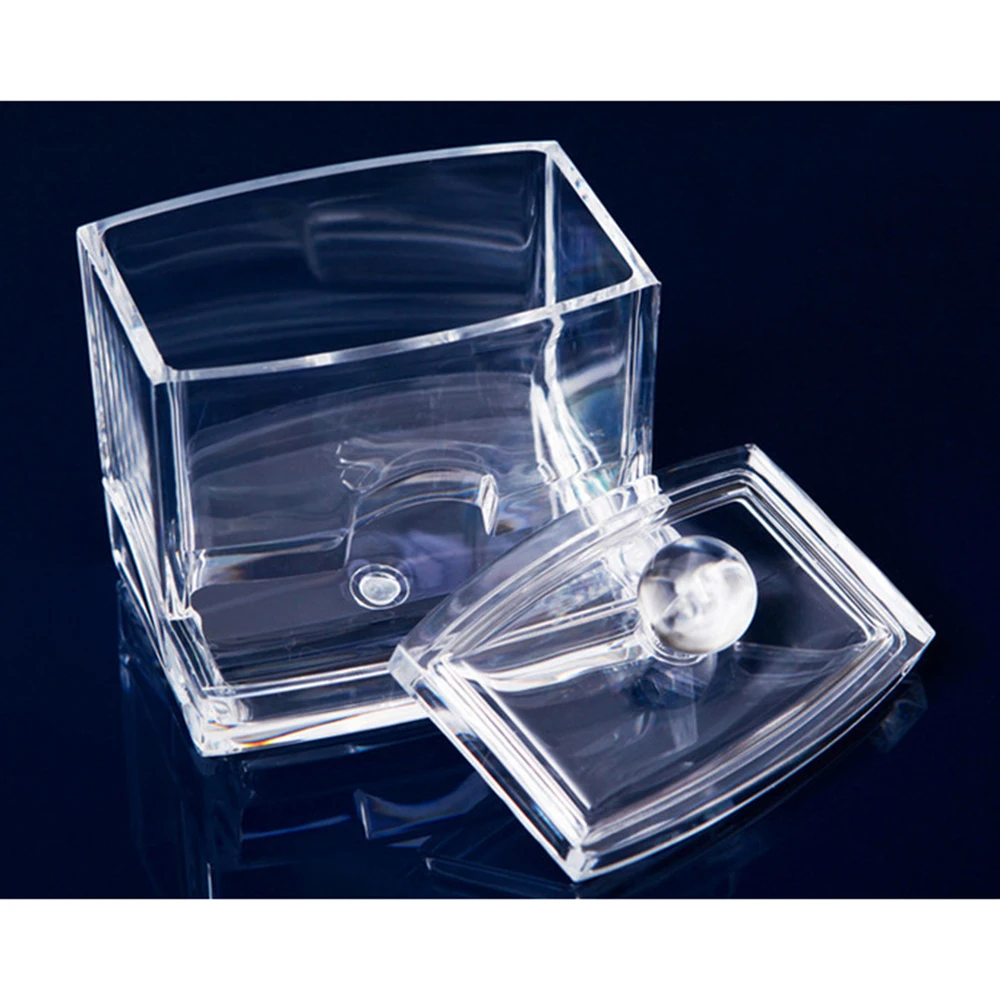 2017 New Creative Clear Acrylic Swab Storage Box Cotton Pads Swabs Stick Cosmetic Makeup Tools Durable Case Holder | Красота и