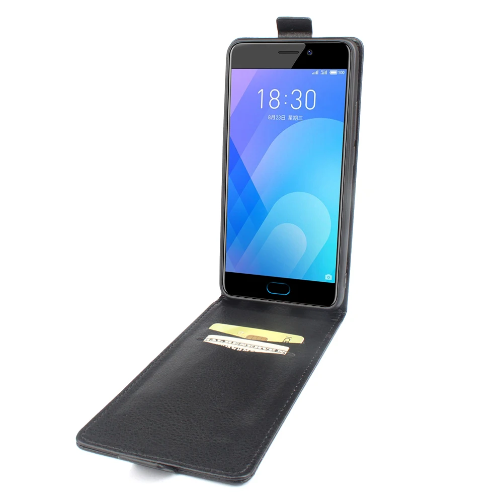 Магнитный флип чехол для Meizu M6 Note M5S Meilan 15 16S 16X 9 8 V8 Pro X8 с отделением карт кожаный