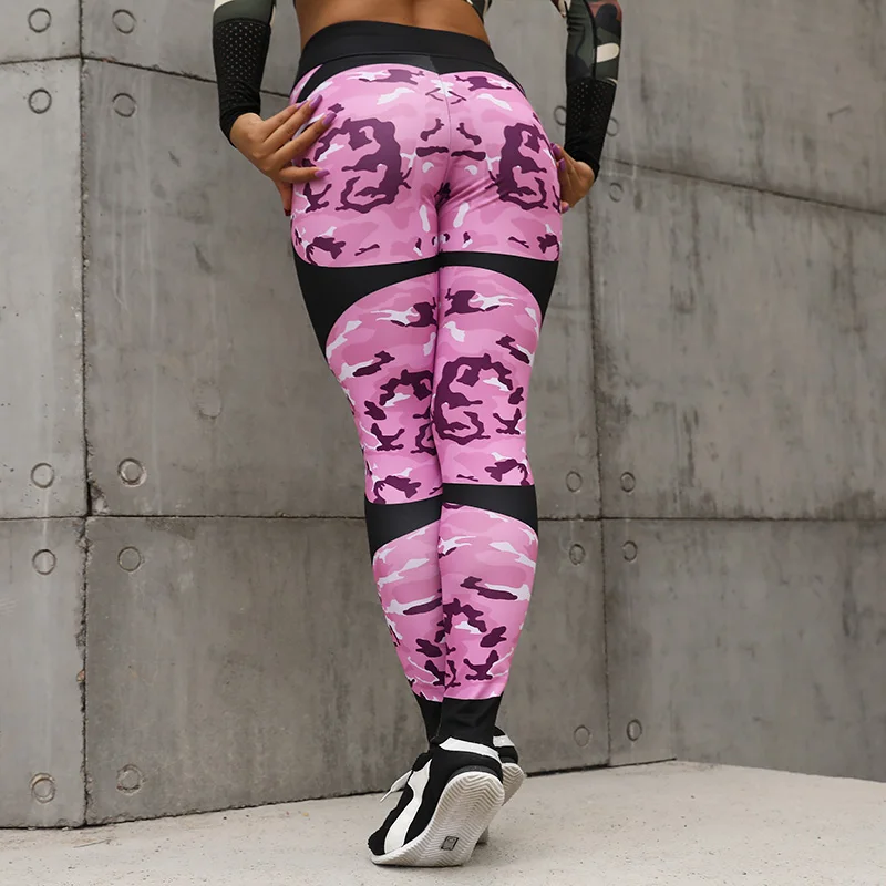 

SVOKOR High Waist Fitness Legging Women Heartbeat Print Fashion Push Up Sexy Ankle-Length Pants Elasticity Leggings Women