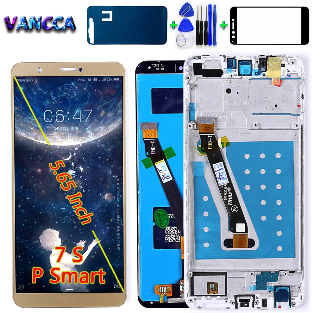Vancca ips ЖК дисплей для huawei P smart 5 65 дюймов 2160*1080 Enjoy 7S кодирующий преобразователь