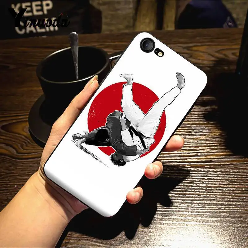 Для iPhone 13 7 6 X чехол Японский Дзюдо Роспись Красивые аксессуары для телефона для 6S 8 Plus 5 5S SE XR XS XSMAX на.