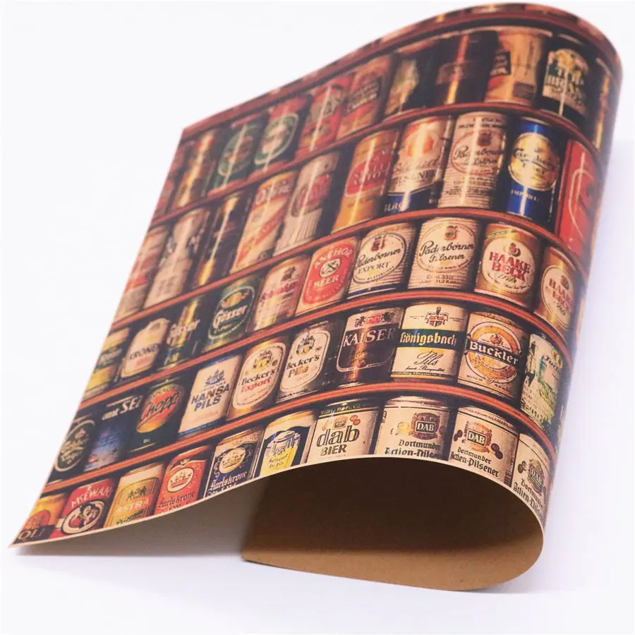 Пивная энциклопедия графического паба бар винтажный бумажный столешница