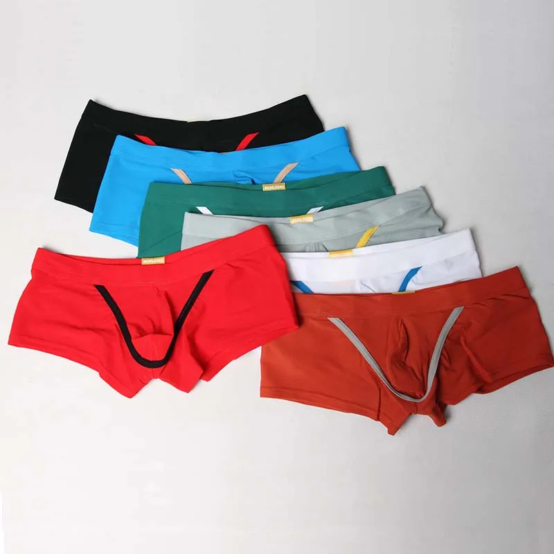 Сексуальное нижнее белье для геев шорты мужское боксеры Calzoncillos нейлоновые