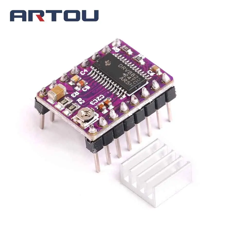 Запчасти для 3D-принтера StepStick A4988 DRV8825 Драйвер шагового двигателя с теплоотводом