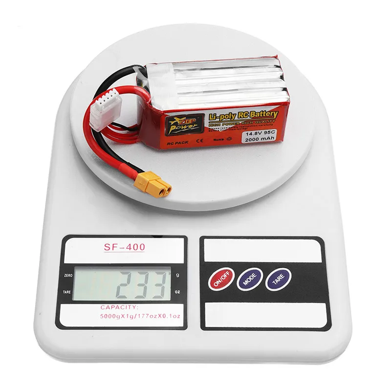 ZOP POWER 14,8 V 2000mAh 95C 4S Lipo аккумуляторная батарея с разъемом XT60 для RC моделей запчасть для мультикоптера Accs
