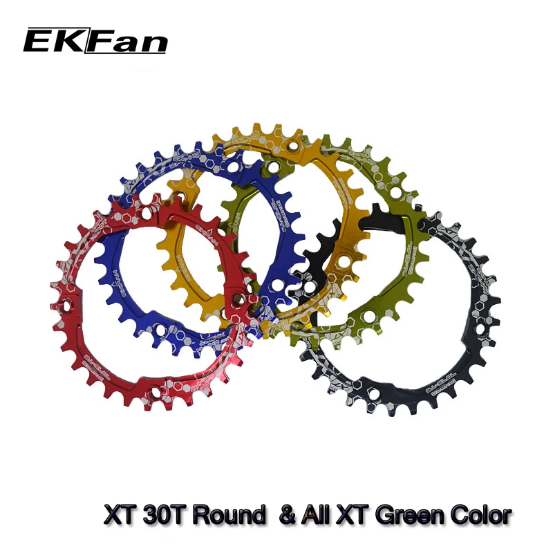Велосипедная звезда EKFan 104BCD XT овальная круглая 30T 32T 34T 36T для горных