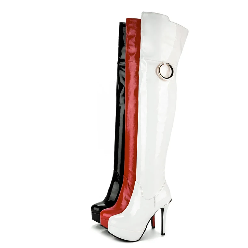 Женские зимние высокие ботинки ENMAYLA на платформе и шпильке|long boots women|long bootsboots women |