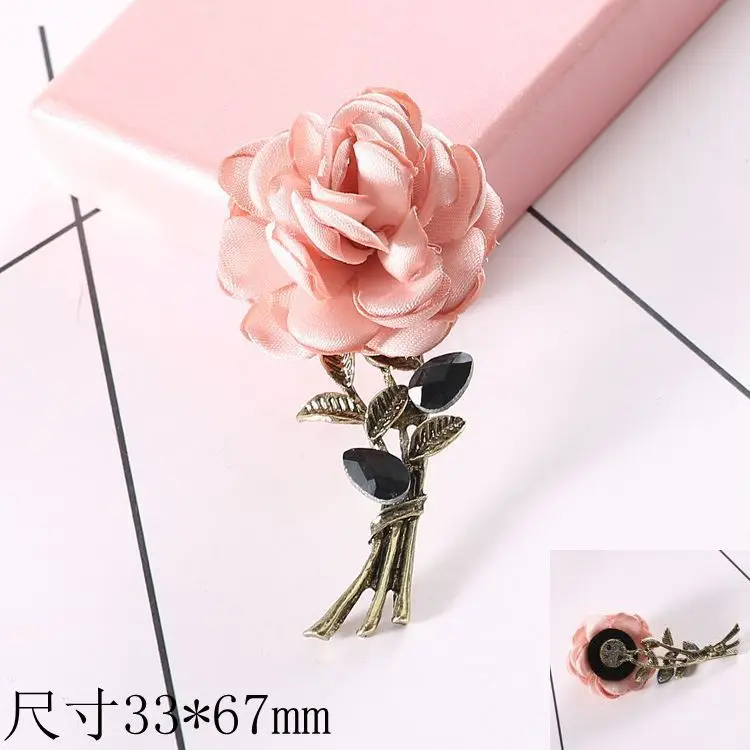 10 шт./лот металлический букет в стиле ретро пуговицы виде роз с плоским