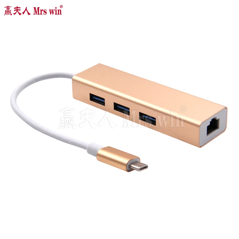 Высококачественный концентратор USB 3 1 Type-C на порта 0 с сетевым адаптером RJ45 100/1000
