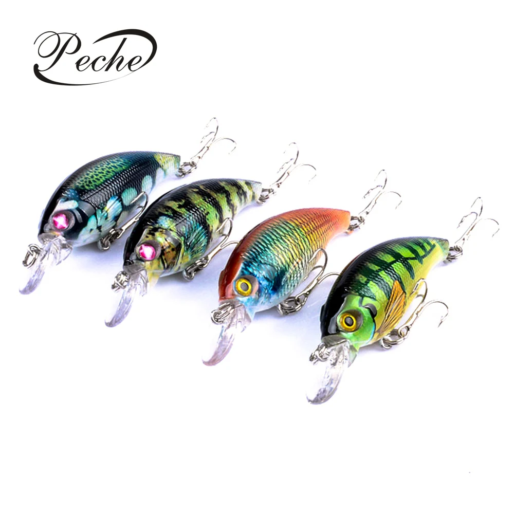Рыболовные приманки Peche Minnow, жесткие приманки, воблеры для ловли карпа, серия пластиковых красок, Pesca Isca 7,5 см 8,4 г