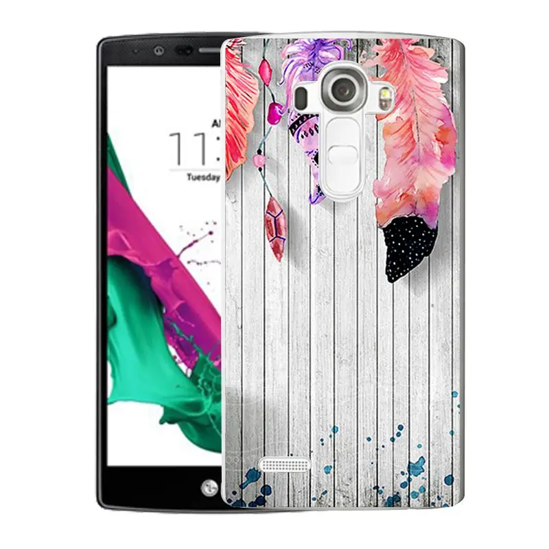 QMSWEI TPU Transparent Phone Case For LG K3 K4 K5 K8 Soft Painted Pineapple Flamingo Leaf Flora Design Cover G3 G4 G5 V10 |