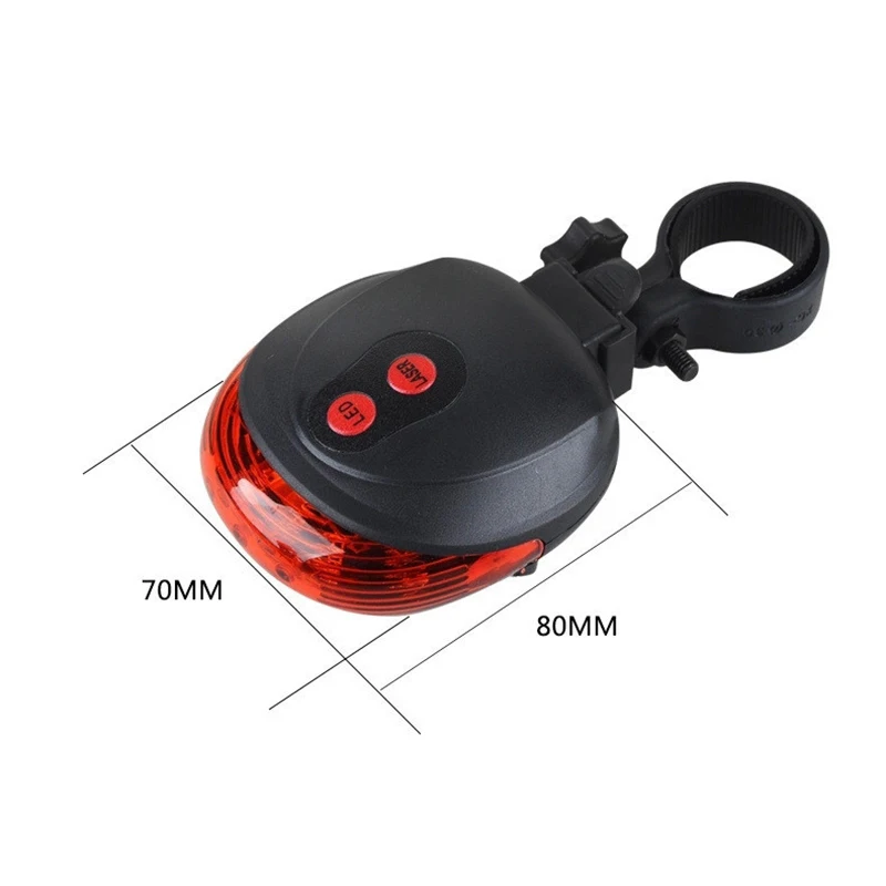 LED Bicycle Bike Light Night 5 2 Laser TailLight MTB Safety Side Warning Rear Lamp Accessories Mountain | Спорт и развлечения