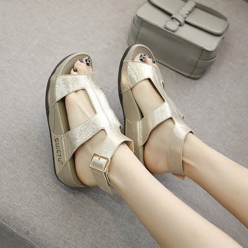 Новые женские богемные плоские сандалии туфли с ремешком на лодыжке Вьетнамки