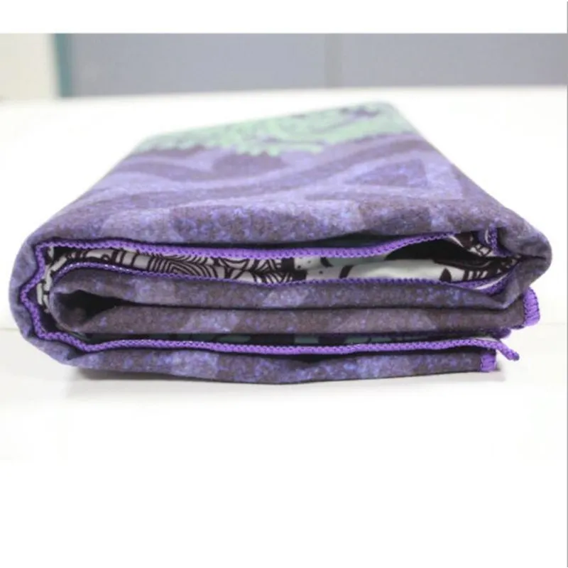 Ретро микрофибра полотенце для йоги 183*65 см нескользящее Впитывающее пот одеяло