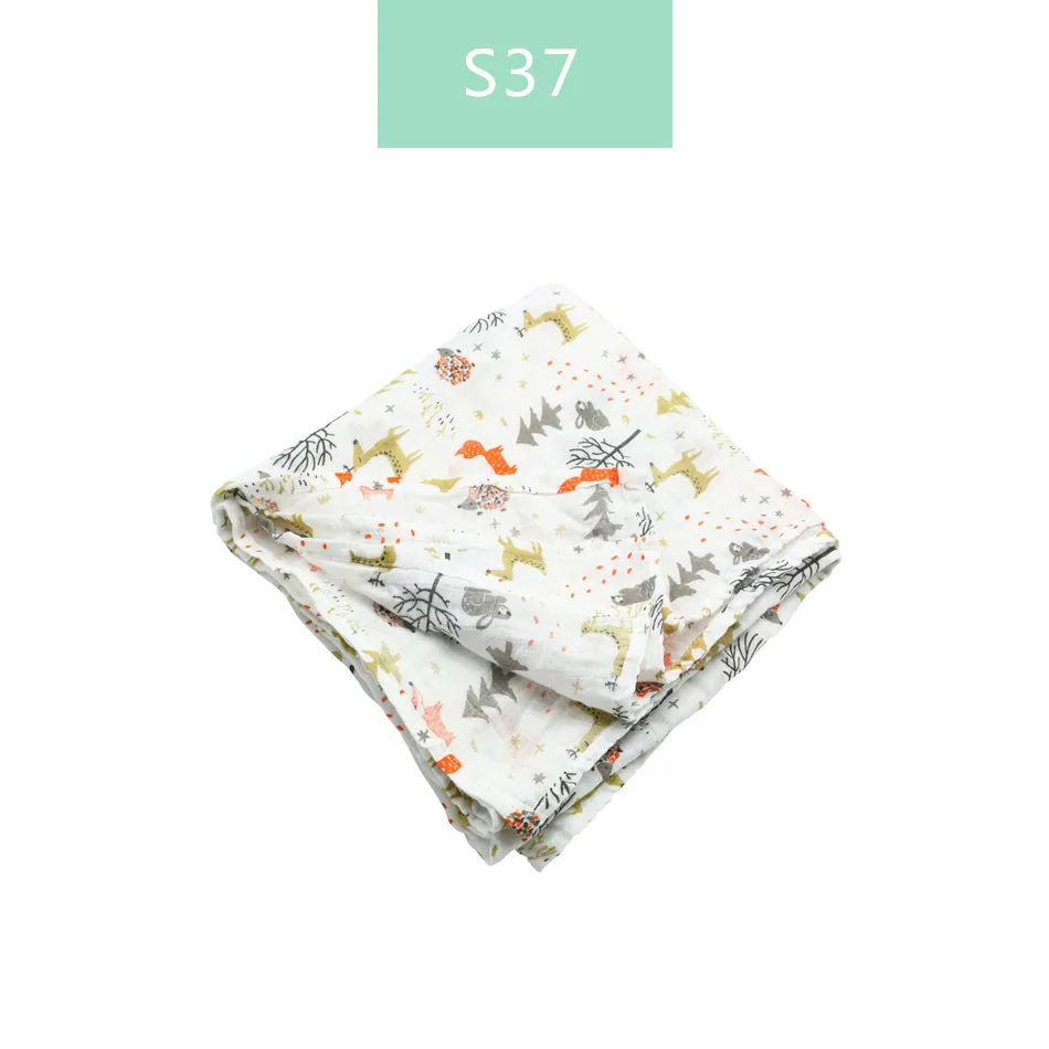 S37-muslin swaddle Elinfant муслиновое детское Пеленальное Одеяло для новорожденных, вискозное стрейчевое вязаное обертывание, гамак, пеленание, обивка, обёрточная бумага, банное полотенце - Цвет: S37-muslin swaddle