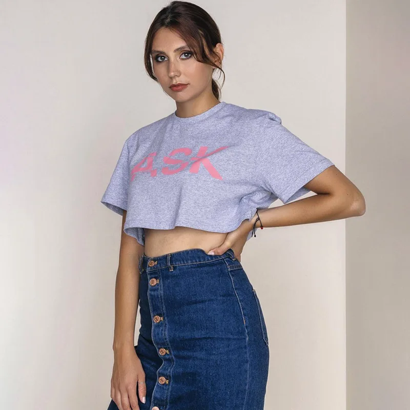 2017 модная летняя BTS Женская ткань новое письмо печати футболка подвергается