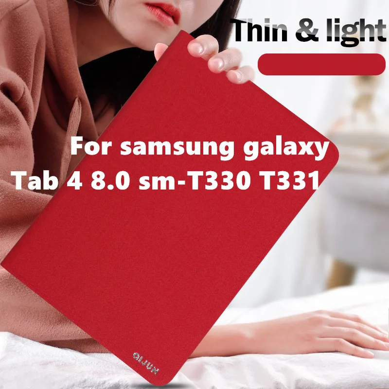 Умный чехол-книжка для планшета Tab 4 тонкий чехол Samsung galaxy 8 0 дюйма с магнитной