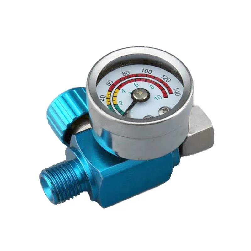 only air regulator Воздушный регулятор пистолет-распылитель комплект запасных частей воздуха вращающегося вала синий манометр - Цвет: only air regulator