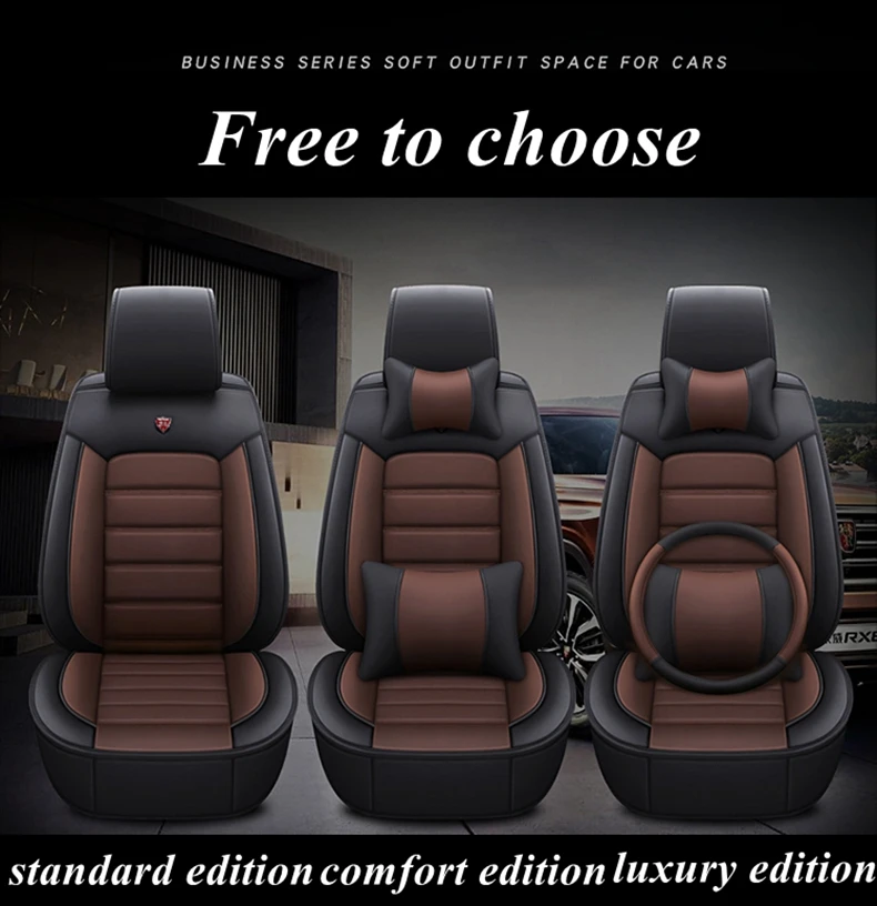 Передняя+ задняя крышка сиденья автомобиля набор для Toyota Pruis Hilux FJ Cruiser Crown Yaris LC Prado Venza Zelas Vios Auris Matrix Corolla Voltz