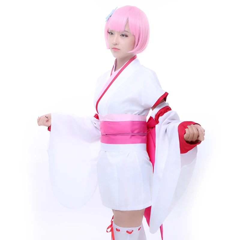 Brdwn Re:zero Natsuki Emilia Puck beатрис Войлок Рем Рам детство косплей костюм кимоно |