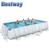 56420(для Европы) Bestway366* 122 см круглая рама-поддерживаемый бассейн/диаметр 12* Ht 4 фута Открытый круг толщиной выше земли бассейн