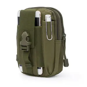 Тактическая Сумка Molle, поясная сумка, сумка для путешествий, военная поясная сумка, карман для телефона, сумка для денег, новинка - Цвет: Армейский зеленый