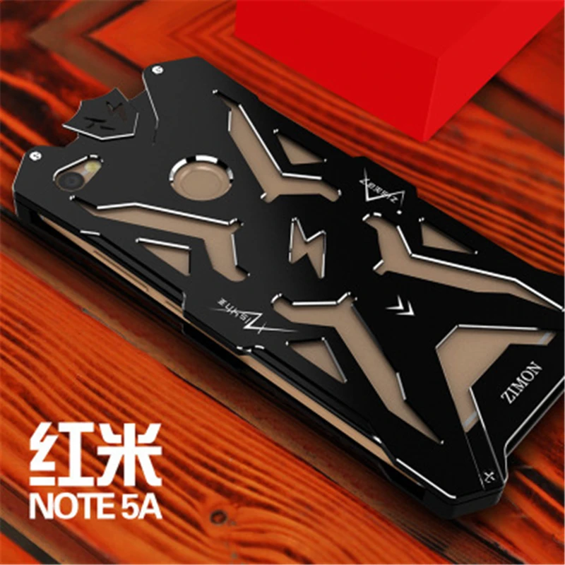Сверхпрочный армированный чехол для Redmi Note 5 роскошный новый металлический