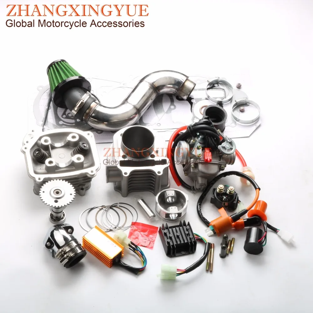 180cc EGR комплект с большим отверстием эффективный гоночный коллектор CDI воздушный