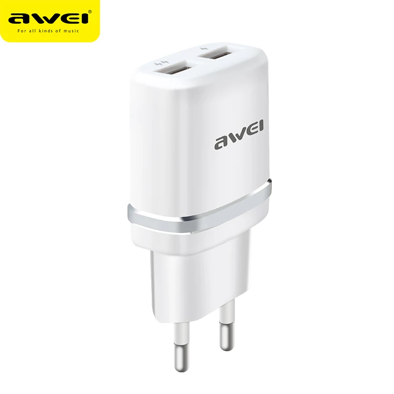 Awei C-930, двойной USB, универсальный AC110-240V для быстрой зарядки, для iphone 7, 8, huawei, разъем для телефона, быстрая зарядка, зарядное устройство для samsung S8, S9