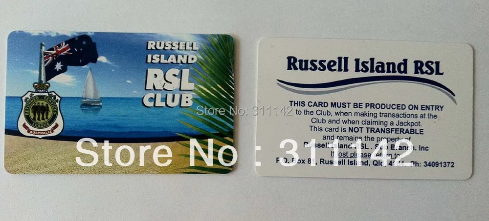 Custom name card member card 1000pcs/lot free shipping by Fedex