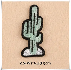 1pcs Mix Cactus Patch for Clothing Iron on Embroidered Sew Applique Cute Patch Fabric Badge Garment DIY Apparel Accessories 121