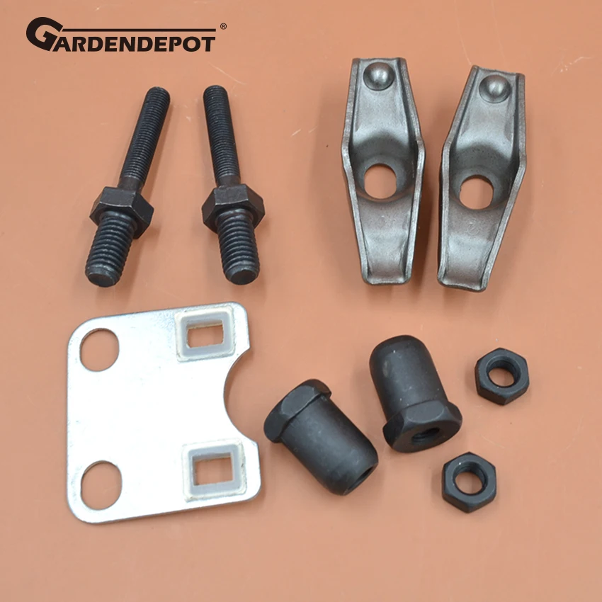 Рокеры клапанов толкатель направляющая пластина Болтовая шпилька Гайка