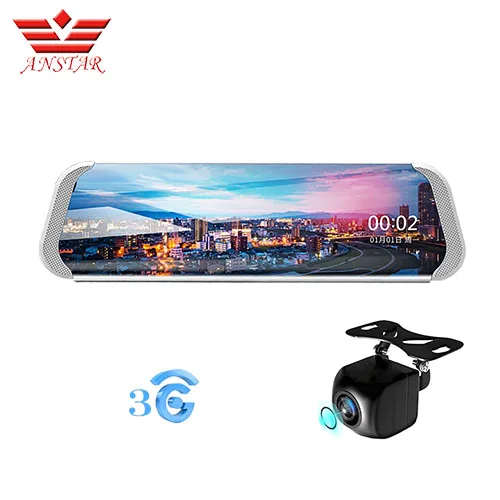 786-3G ANSTAR 4G Android автомобильный видеорегистратор HD 1080P Зеркало рекордер Dash Cam ADAS камера заднего вида 10''GPS dvr зеркало видео регистратор двойной объектив - Название цвета: 786-3G