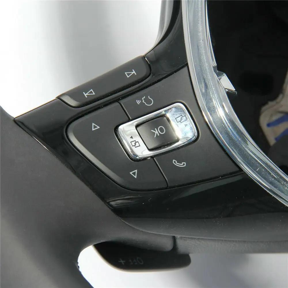 Черный кожаное рулевое колесо для J-ВАВТ MK6 MKVI Passat 5G0419091 5NG419091ACYT 5G0 419 091