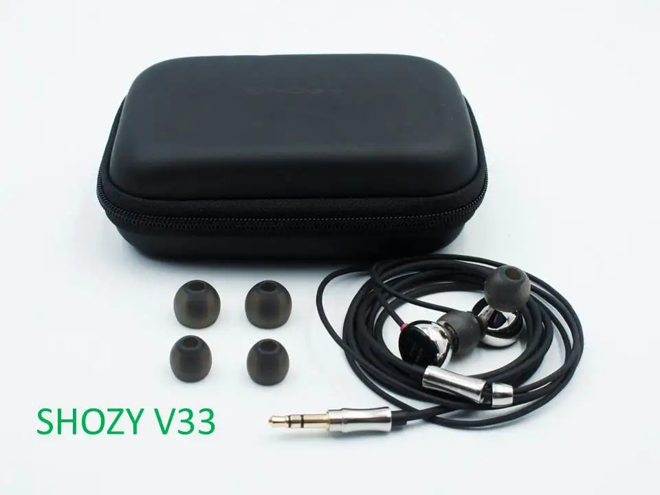 V33 no Box Shozy V33/V33Pro винил 33 1/3 одиночный Динамический драйвер ACG HiFi наушники-вкладыши - Цвет: V33 no Box