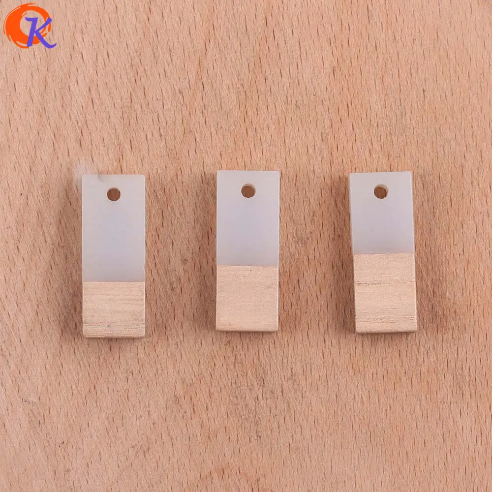 Cordial Design 50Pcs 9*23MM Jewelry Accessories/Earrings Making/Square Shape/Natural Wood &amp Resin/Hand Made/Earring Findings | Украшения