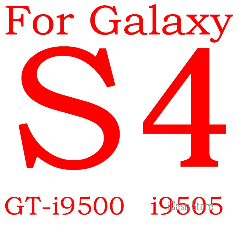 For Galaxy S4 i9500 С уровнем твердости 9 H Защитная пленка для экрана из закаленного стекла Защитная пленка для samsung Galaxy S2 S3 S4 S5 мини S7562 Core 2 Grand Prime чехол SM G355H Neo GT i9060 пленка - Цвет: For Galaxy S4 i9500