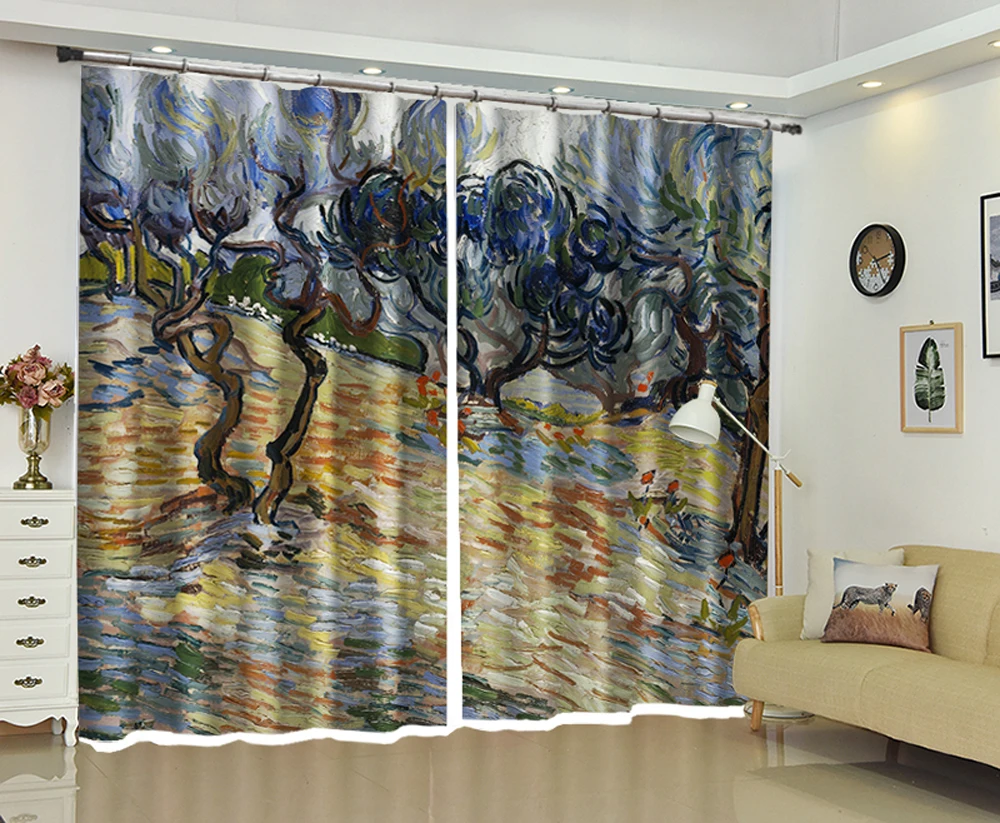 

2018 Customized Mushroom Luxury 3D Blackout Window Curtain Drapes For Living room Bed room Hotel Wall Tapestry Cortinas