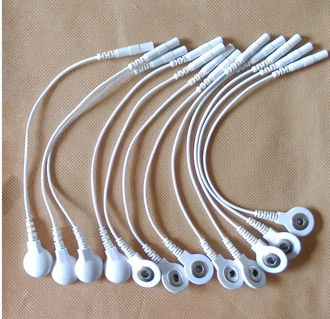 12 шт. кабели для электродов с разъемом 3 5 мм|electrode wire|cable electrodewire electrodes |