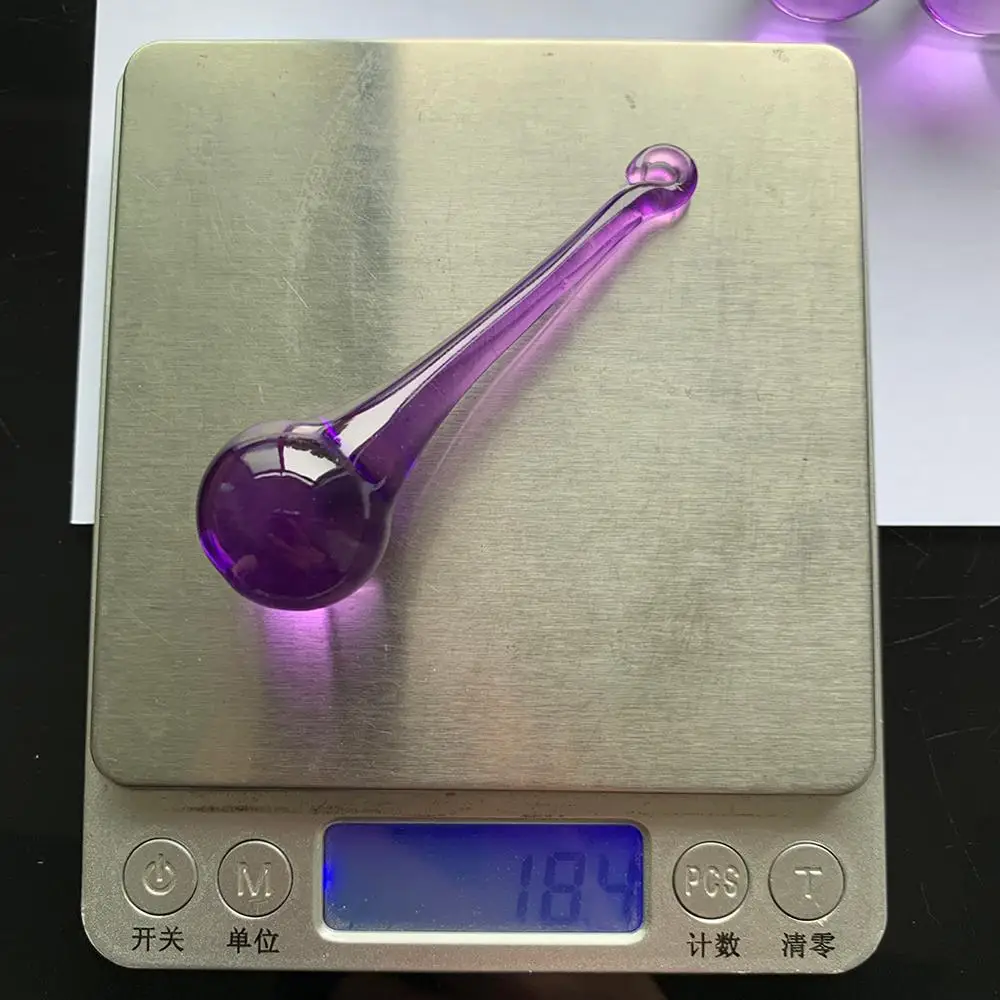 5 шт. 80 мм фиолетовые стеклянные детали для подсветки|Люстра хрустальная| |