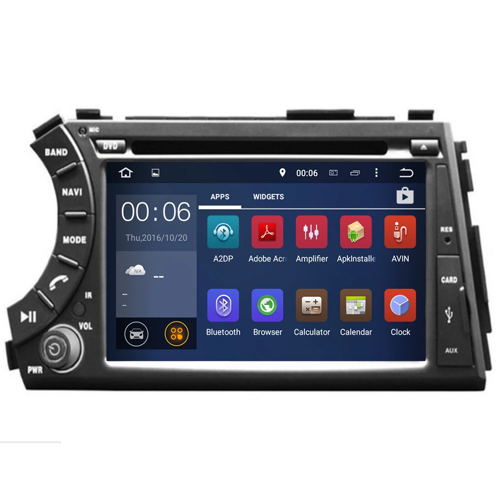 2din HD 1024X600 Восьмиядерный Android 10 4G RAM автомобильный DVD плеер для Ssang Yong SsangYong Kyron Actyon 2005