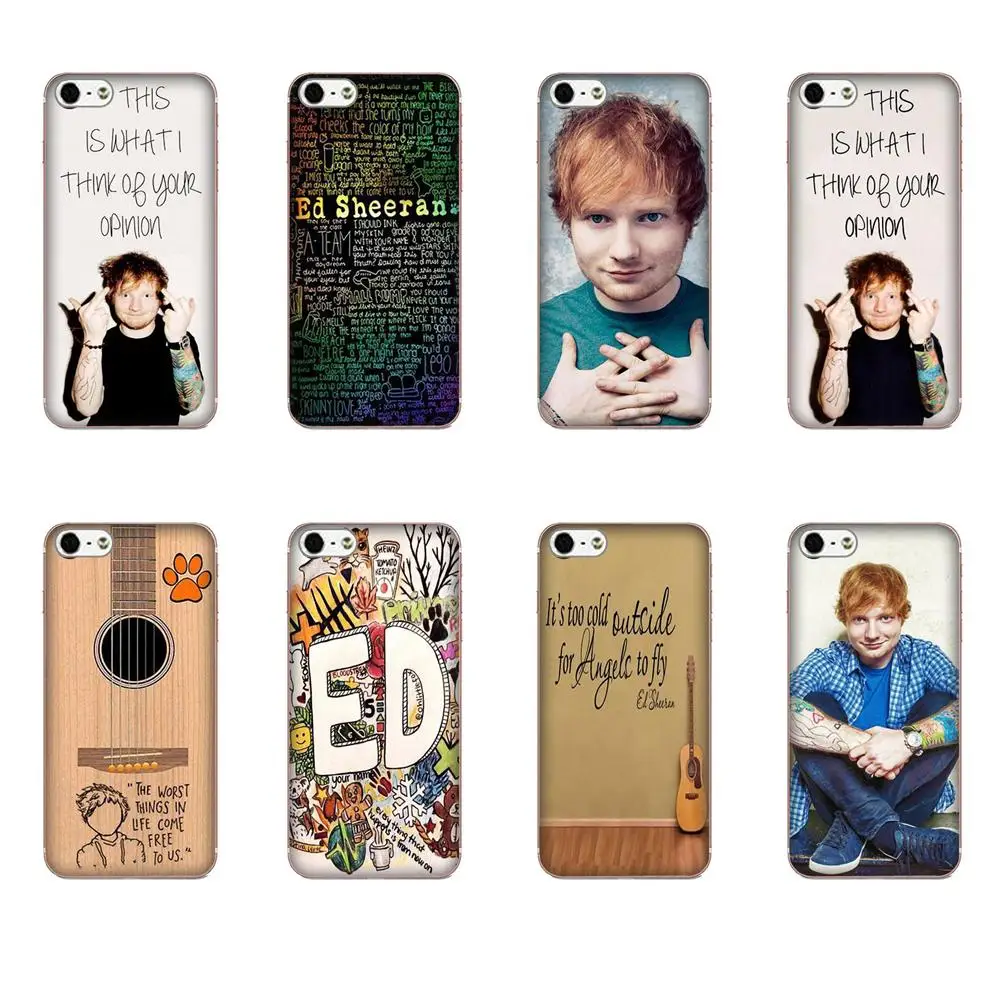 В Стиле Хип Хоп известный певец Ed Sheeran прекрасный пластиковый чехол для телефона