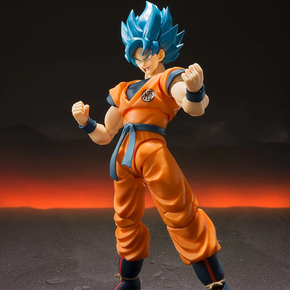 Tronzo Original Tamashii NACES Bandai S.H. Figuarts Super Saiyan Goku SSJ синий Dragon Ball Z Broly фигурка игрушки