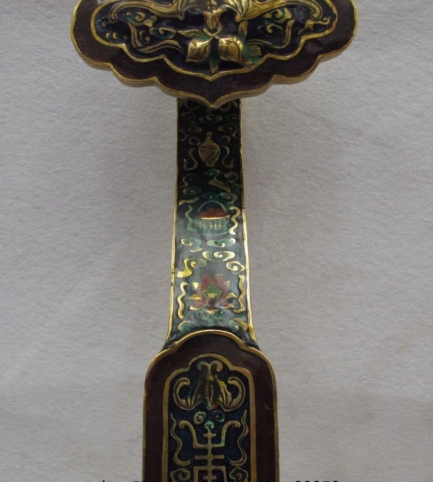 Китай дворец королевская латунь искусственная эмаль яркая летучая мышь|Статуи и