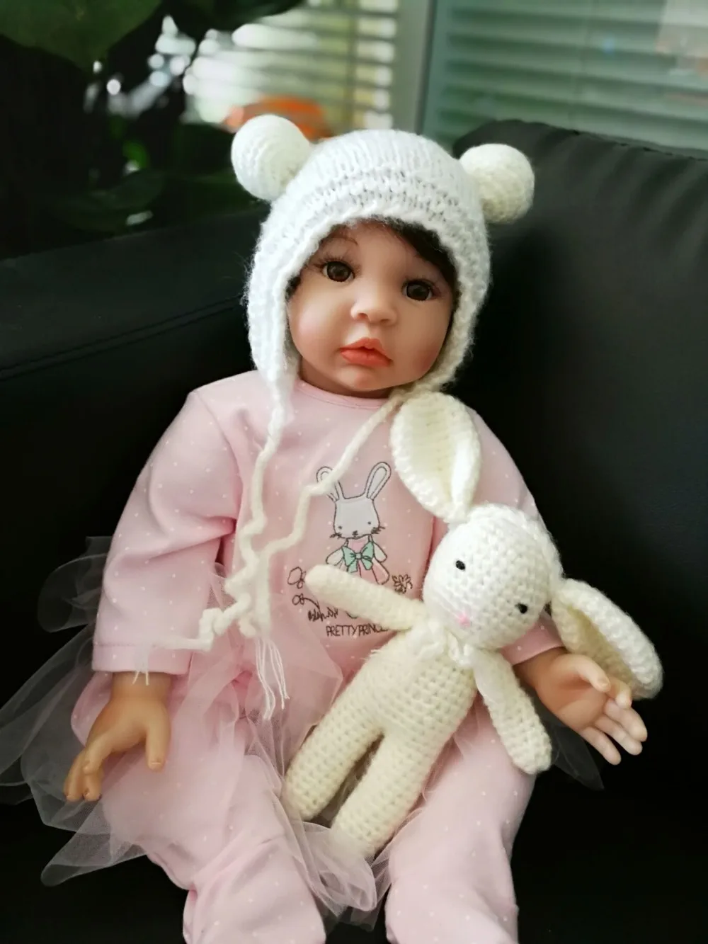 55 см очень красивый Реборн принцесса Изысканный Силиконовый виниловый