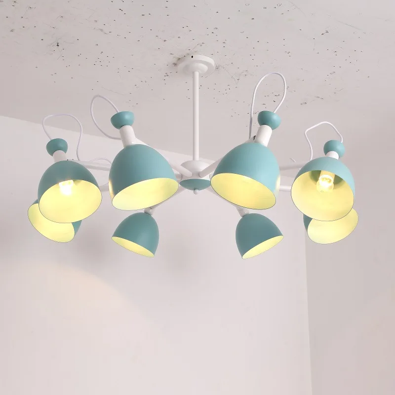 TUDA LED Chandelier Wrought Iron Living Room Bedroom Study Restaurant Acrylic E27 110V 220V | Освещение