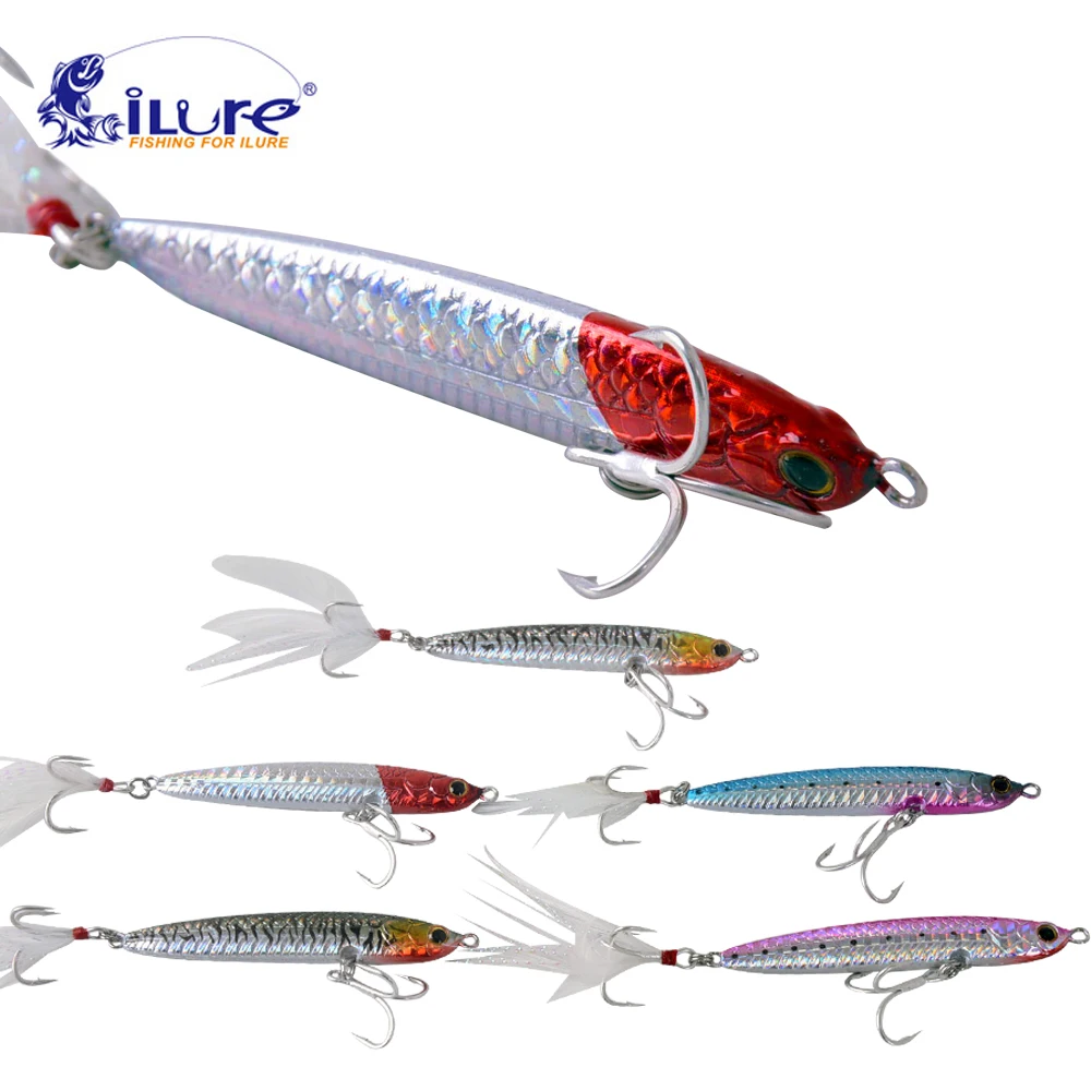ILure морские замки рыболовная приманка 20 г/30 г shad Стеклянный Карандаш рыболовные