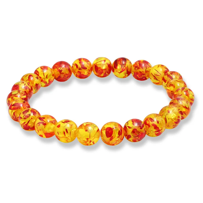 amber 1 шт./компл. Модные украшения Для женщин аксессуары пчелиный воск Желтый Имитация янтаря бусы Браслеты для Для мужчин расстояние четки оптом по низкой цене ручные цепи - Окраска металла: amber